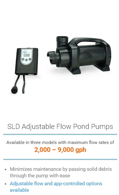SLD Adjustable Flow Pond Pumps