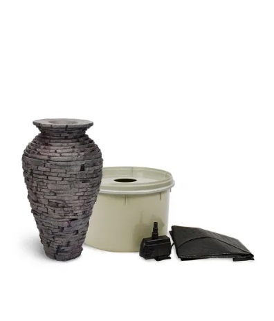Small Stacked Slate Urn Fountain Kit A