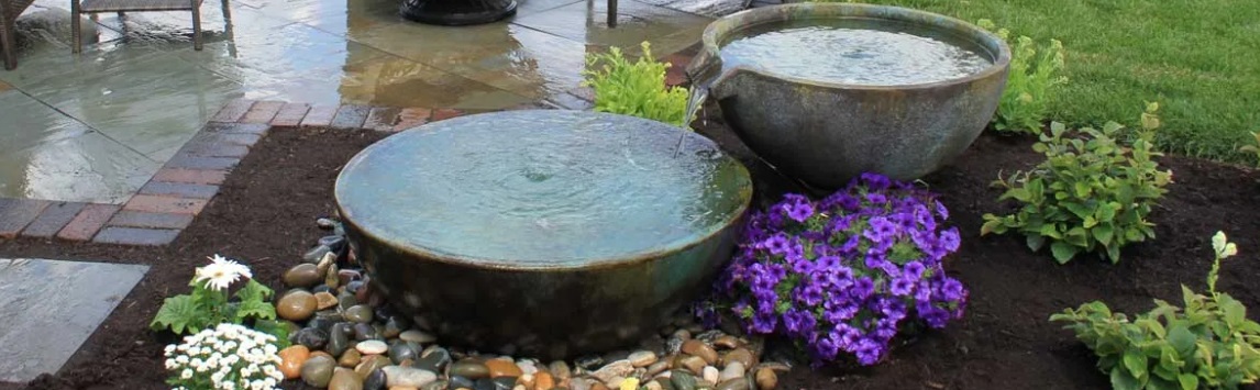 Spillway Bowl and Basin Landscape Fountain Kit AA